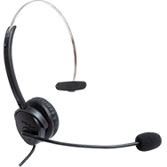 Monaural headset - 3.5mm plug with USB lead